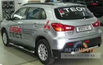 Пороги для Mitsubishi ASX, нерж