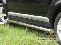 Пороги для Mitsubishi из нержавейки