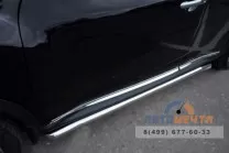 Пороги для Nissan Juke из нержавейки