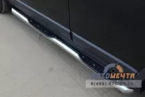Пороги из нержавейки для Opel Antara