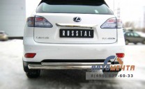 Защита бампера задняя для Lexus RX из нержавейки-0