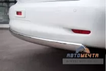 Защита заднего бампера для Infiniti QX56 нержавейка