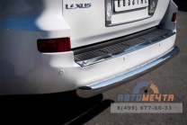 Защита заднего бампера на Lexus LX 570-3