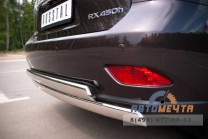 Защита заднего бампера на Lexus RX отличного качаства-2