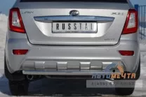 Защита заднего бампера для Lifan X60 из нержавейки