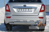 Защита заднего бампера для Lifan X60 из стали AISI-304