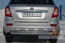 Защита заднего бампера для Lifan X60 нержавейка