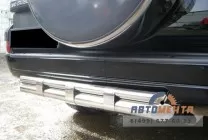Защита заднего бампера для Land Cruiser нержавейка
