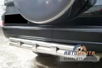 Защита заднего бампера для Land Cruiser из нерж стали