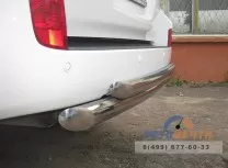 Защита заднего бампера для Land Cruiser из нержавейки