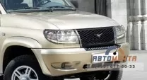 Защита фар НПС для решетки радиатора УАЗ Патриот 2005-2014
