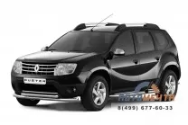 Защита порогов Площадка нижняя 51 мм (НПС) Рено Дастер 2012-2020 / Nissan Terrano с 2014-