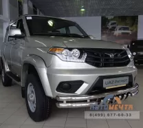 Защита переднего бампера УАЗ Патриот-2015 Защита переднего бампера УАЗ Патриот-2015