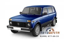 Защита порогов с накладками 63 мм LADA 
