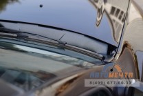 Накладка в проём стеклоочистителей (жабо без скотча, ABS) Рено Дастер 2012-2020 / Nissan Terrano с 2014--5