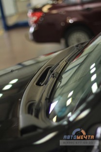 Накладка в проём стеклоочистителей (жабо со скотчем) Рено Дастер 2012-2020 / Nissan Terrano с 2014- -4