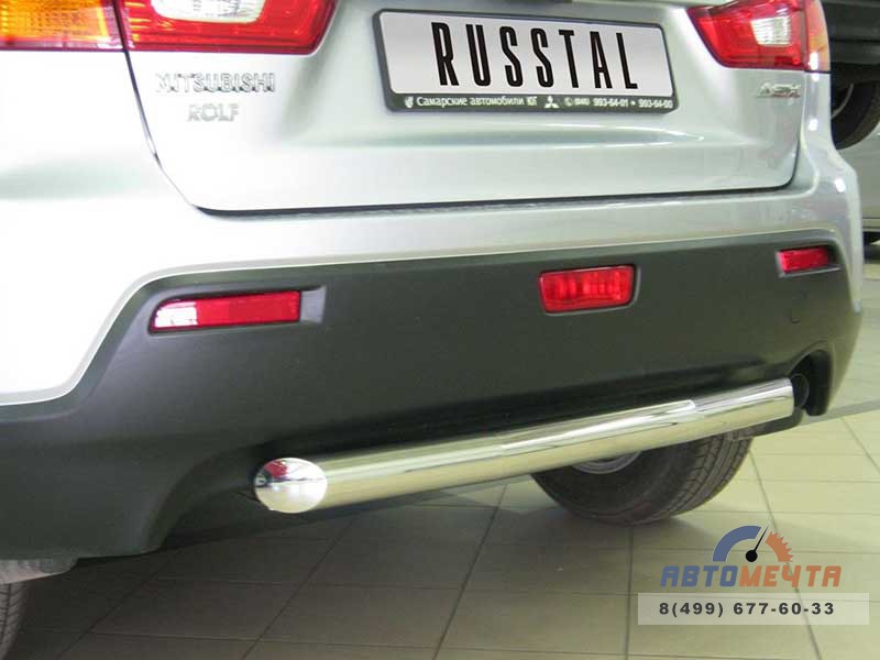 Защита заднего бампера на Nissan Murano 2009-